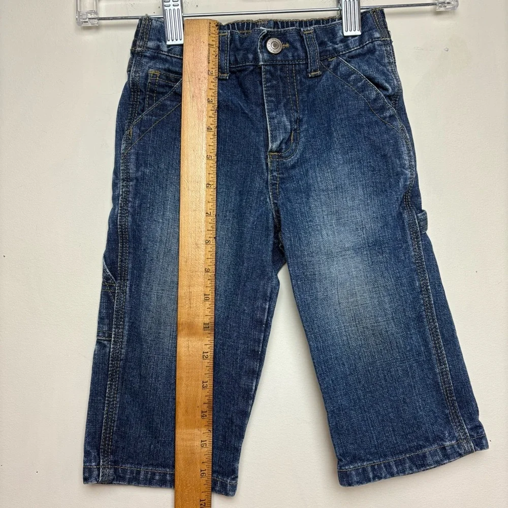 Y2K Old Navy Baby Baggy Denim Blue Jeans‎ 12-18m Streetwear Carpenter Vintage